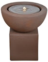 Vorschaubild Heissner Gartenbrunnen-Sockel "Cube", Terracotta (016611-17)